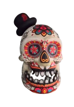 Tete de mort avec chapeaux 