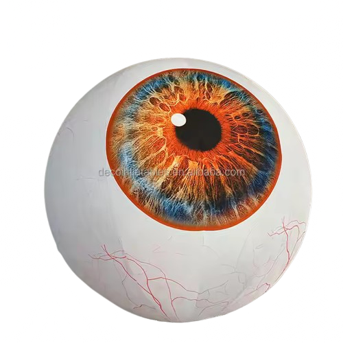 œil orange et bleu 
