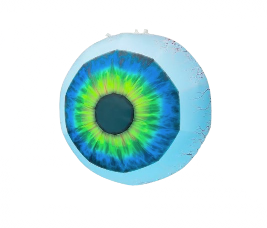œil vert et bleu 