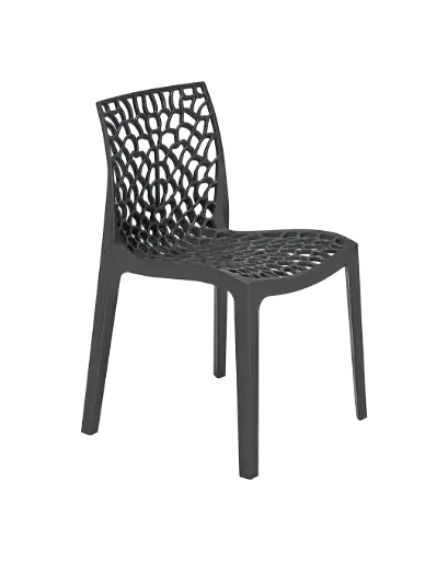 [M1002] Chaise noire sans accoudoirs