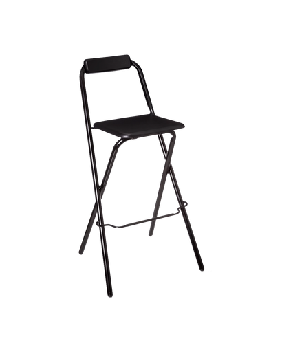 [M1021] Tabouret de bar pliant noir 