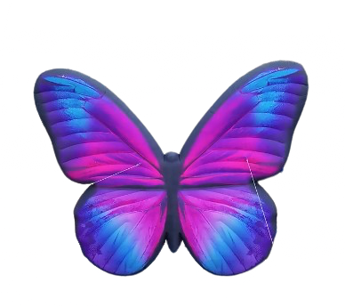 [GD7021] Papillon bleu et violet 