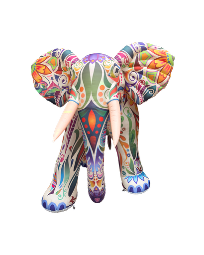 [GD7025] elephant blanc et couelur 